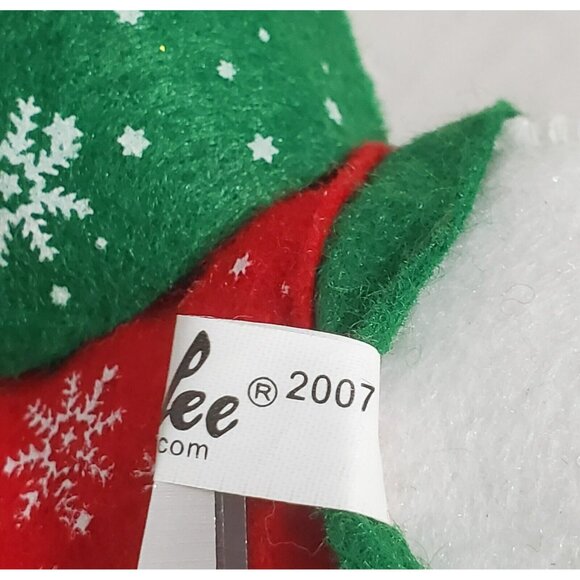 Annalee White Christmas Elephant Snowflake Hat Saddle Gift Basket 8” Retired 07 - Picture 12 of 15